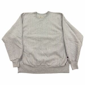 Champion Sweatshirt Men Large Gray Premium Reverse Weave Crewneck Fleece Vtg Y2K